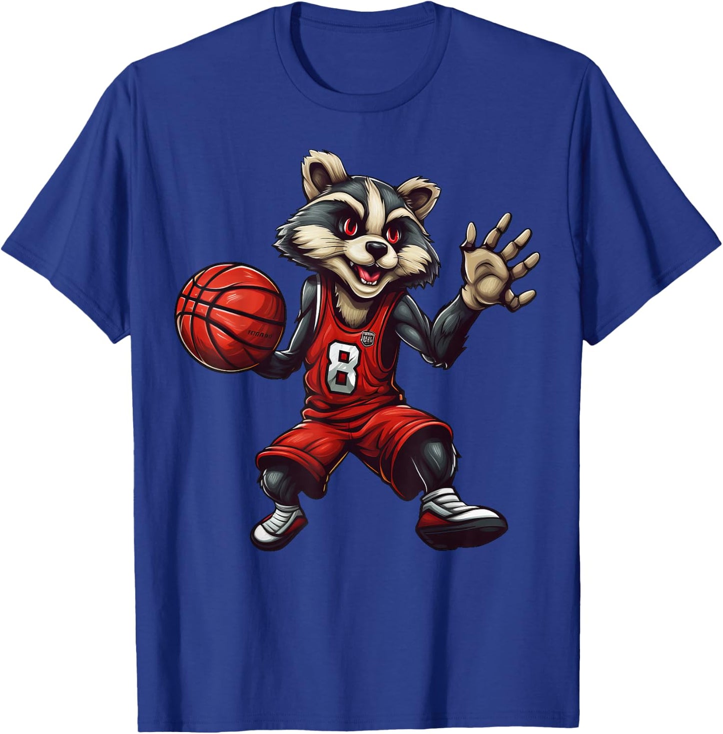Basketball Badger T-Shirt - T-Shirt | Royal