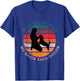 Cute Fun Who Saved Who Dog Retro Sunset Gift Men Women Kids T-Shirt - T-Shirt | Royal