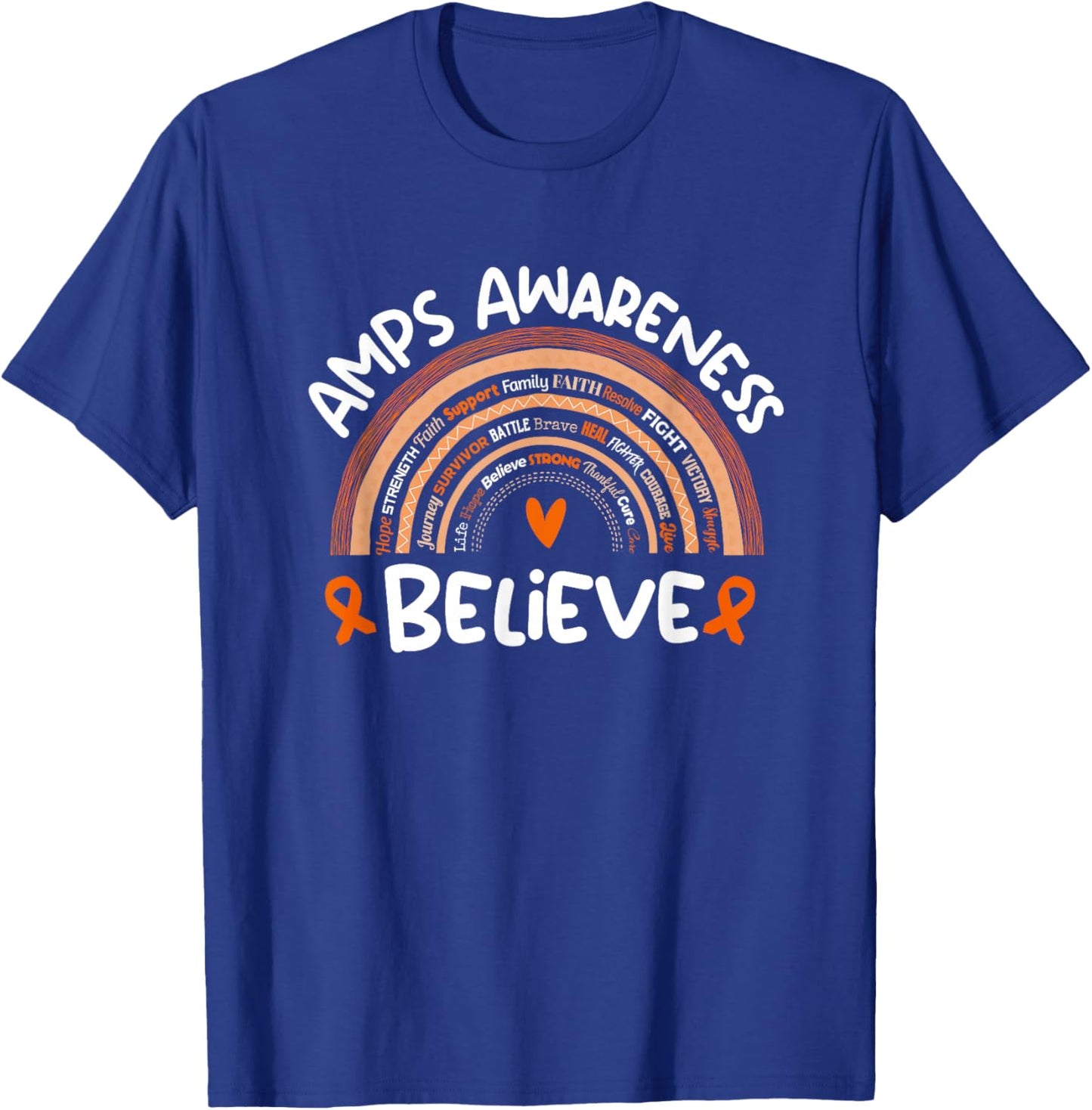 Amplified Musculoskeletal Pain Syndrome Awareness Stuff AMPS T-Shirt - T-Shirt | Royal
