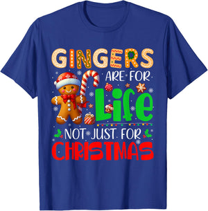 Gingers Are For Life Not Just For Xmas Santa Gingerbread T-Shirt - T-Shirt | Royal