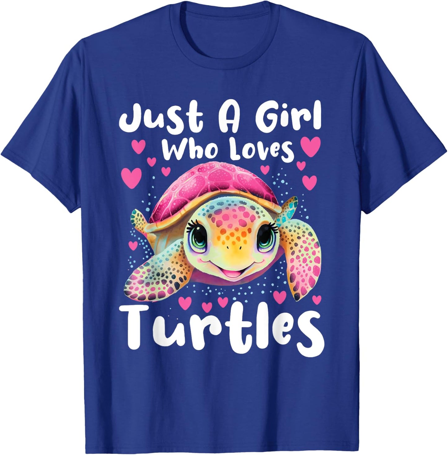 Just A Girl Who Loves Turtles - Sea Animal Reptile Lover T-Shirt - T-Shirt | Royal