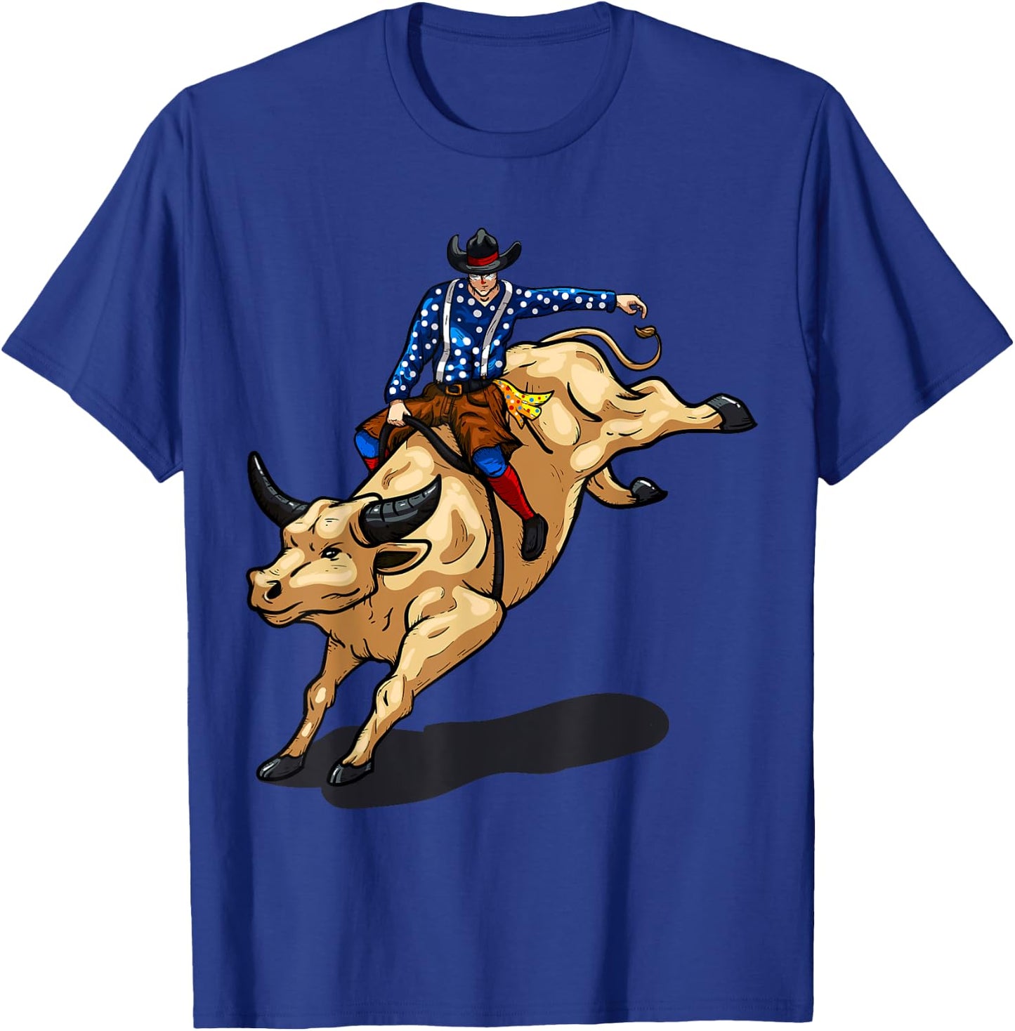 Rodeo Clown Funny Bull Fighting Lover Gag Bullfighter Outfit T-Shirt - T-Shirt | Royal