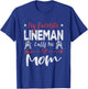 My Favorite Lineman Calls Me Mom Football Player T-Shirt - T-Shirt | Royal