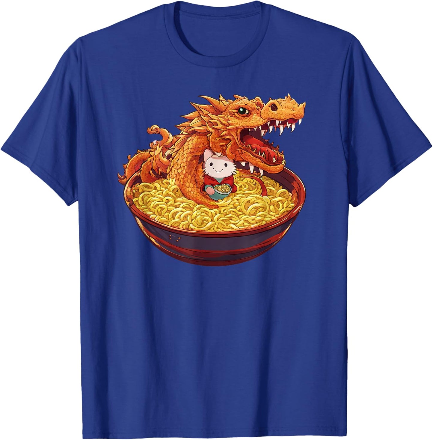 Ramen Dragon Japanese Anime Kaiju and Kawaii Friend T-Shirt - T-Shirt | Royal