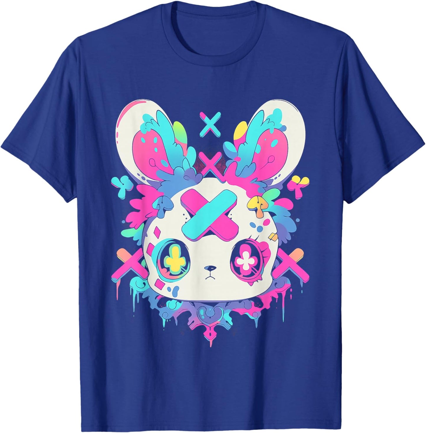 Kawaii Bunny | Menhera Yami Kawaii Decora Kei Pastel Goth T-Shirt - T-Shirt | Royal