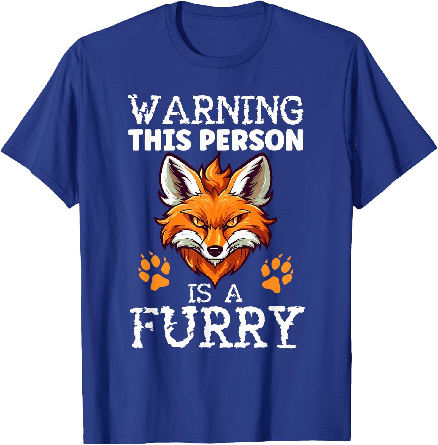 Furry Fandom Fursona Fursuit Wolf This Person Is A Furry T-Shirt - T-Shirt | Royal