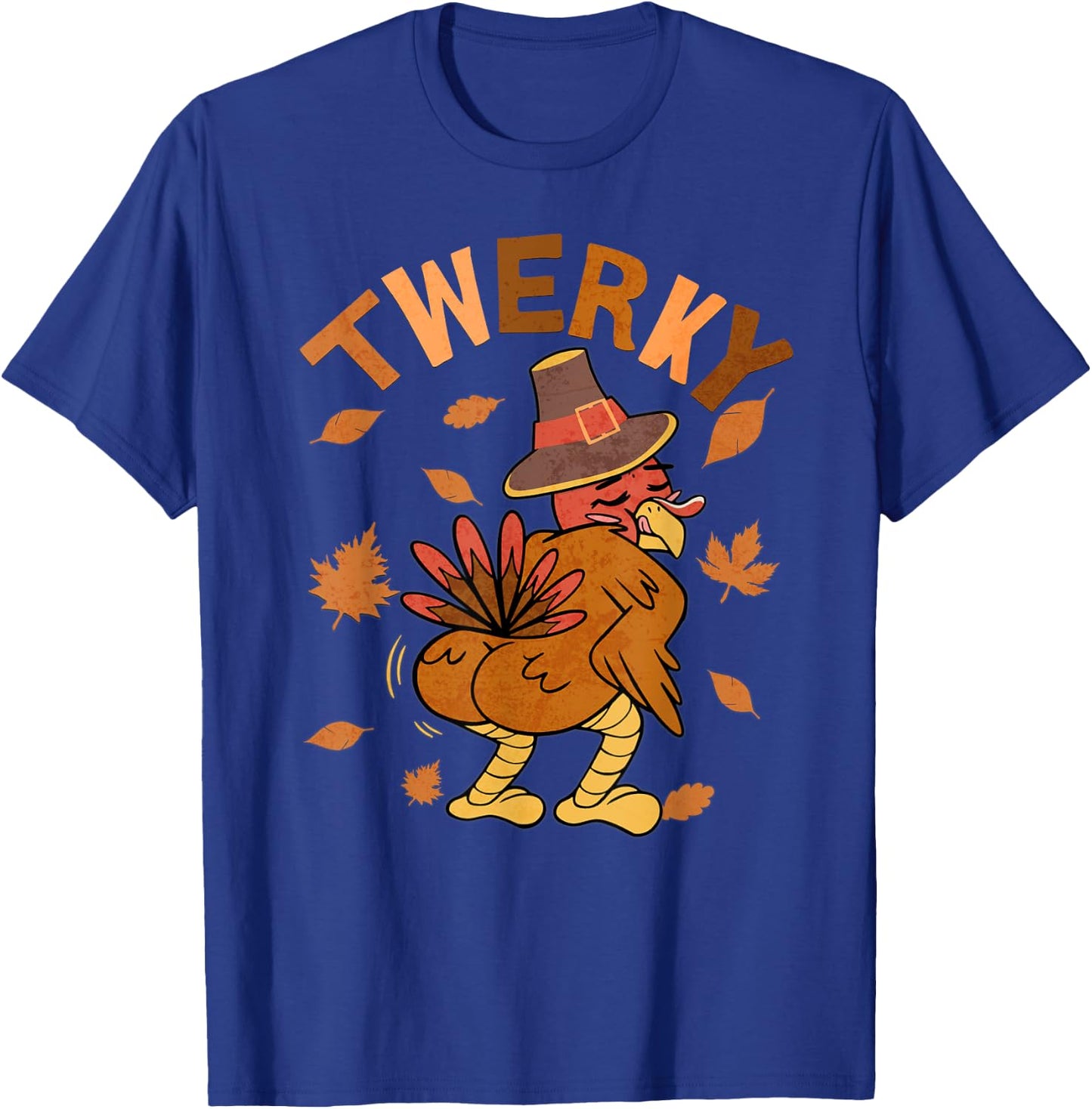 Twerky Thanksgiving Funny Turkey Butt Twerk Dance Pun 2023 T-Shirt - T-Shirt | Royal