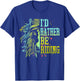 I'd Rather Be Riding Horse Back Girl Women Funny Equestrian T-Shirt - T-Shirt | Royal