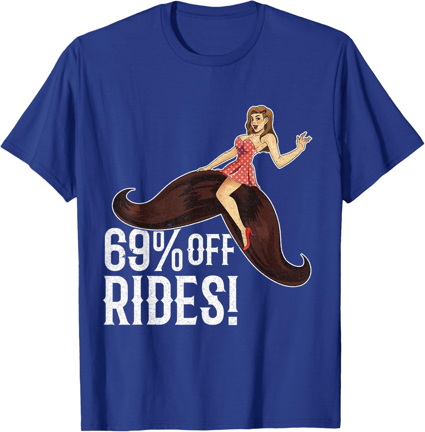 Free Mustache Ride 69% Off Rides Moustache Naughty T-Shirt - T-Shirt | Royal