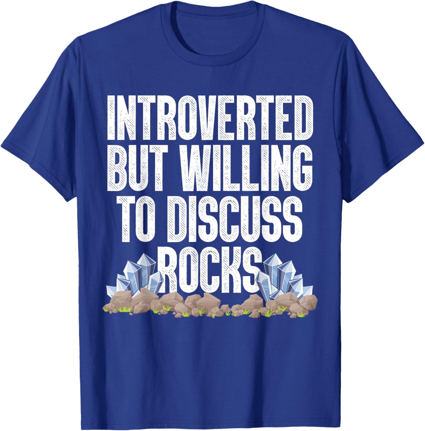 Cool Rock Collector Art Women Kids Geology Rockhound T-Shirt - T-Shirt | Royal