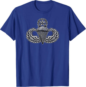 American Marauder: Army Master Blaster Jumpmaster Wings T-Shirt - T-Shirt | Royal