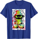 WB100 Looney Tunes Marvin The Martian Paint Sketch Portrait T-Shirt - T-Shirt | Royal