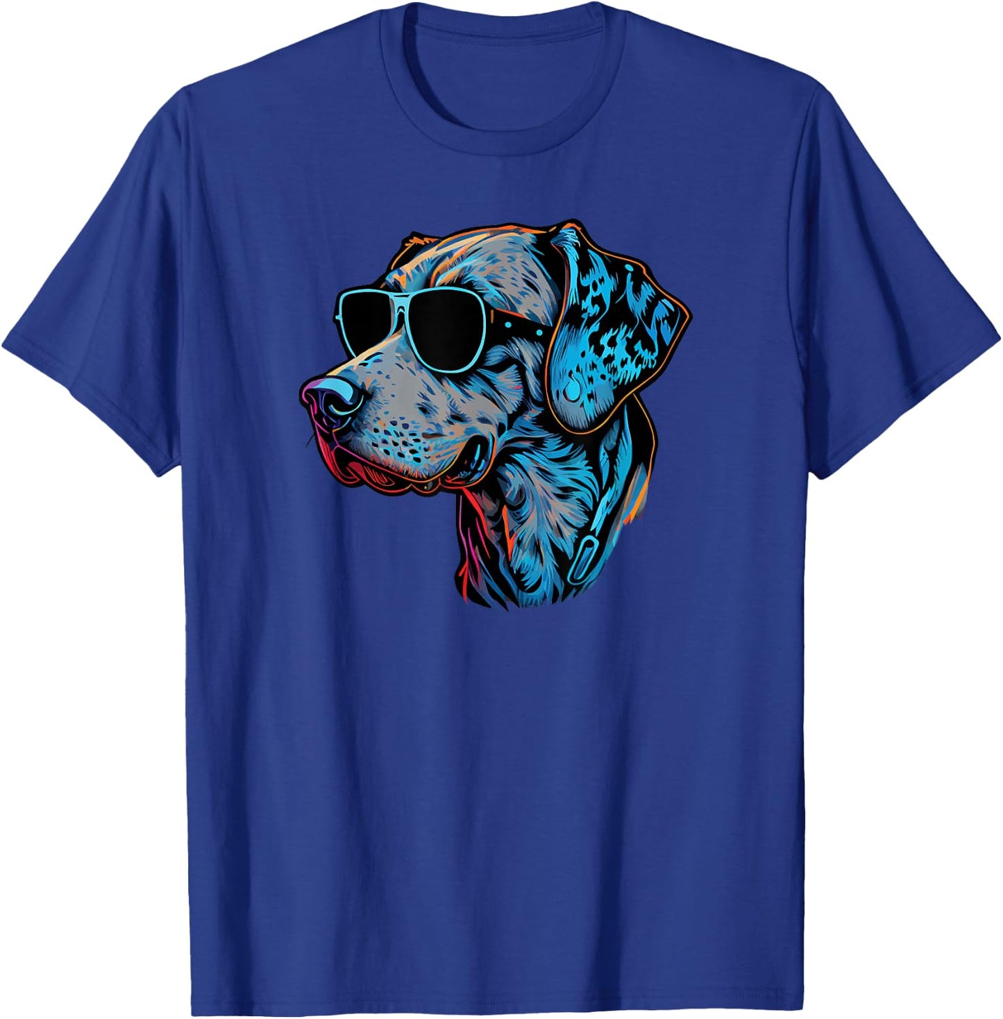 Dad Mom Cool Dog Sunglasses - Catahoula Leopard T-Shirt - T-Shirt | Royal