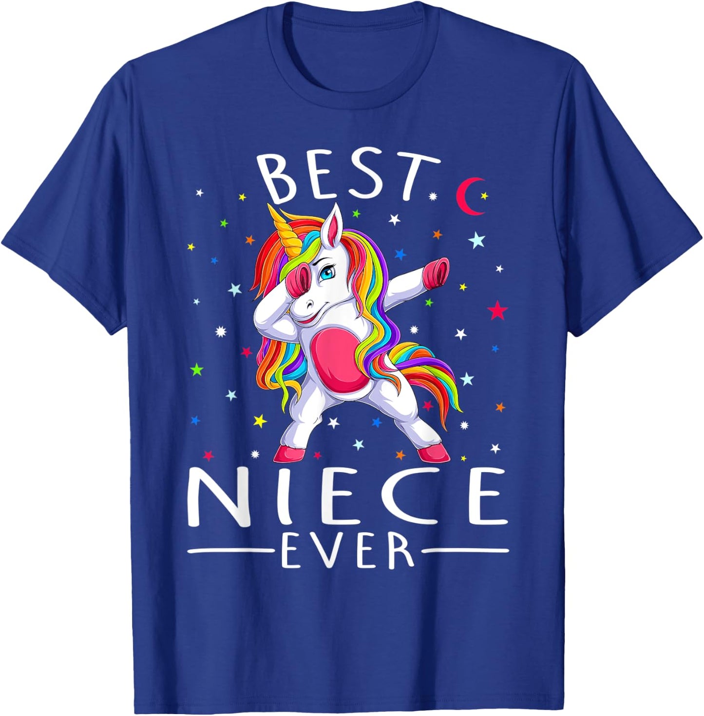 Best Niece Ever Dabbing Unicorn T-Shirt - T-Shirt | Royal