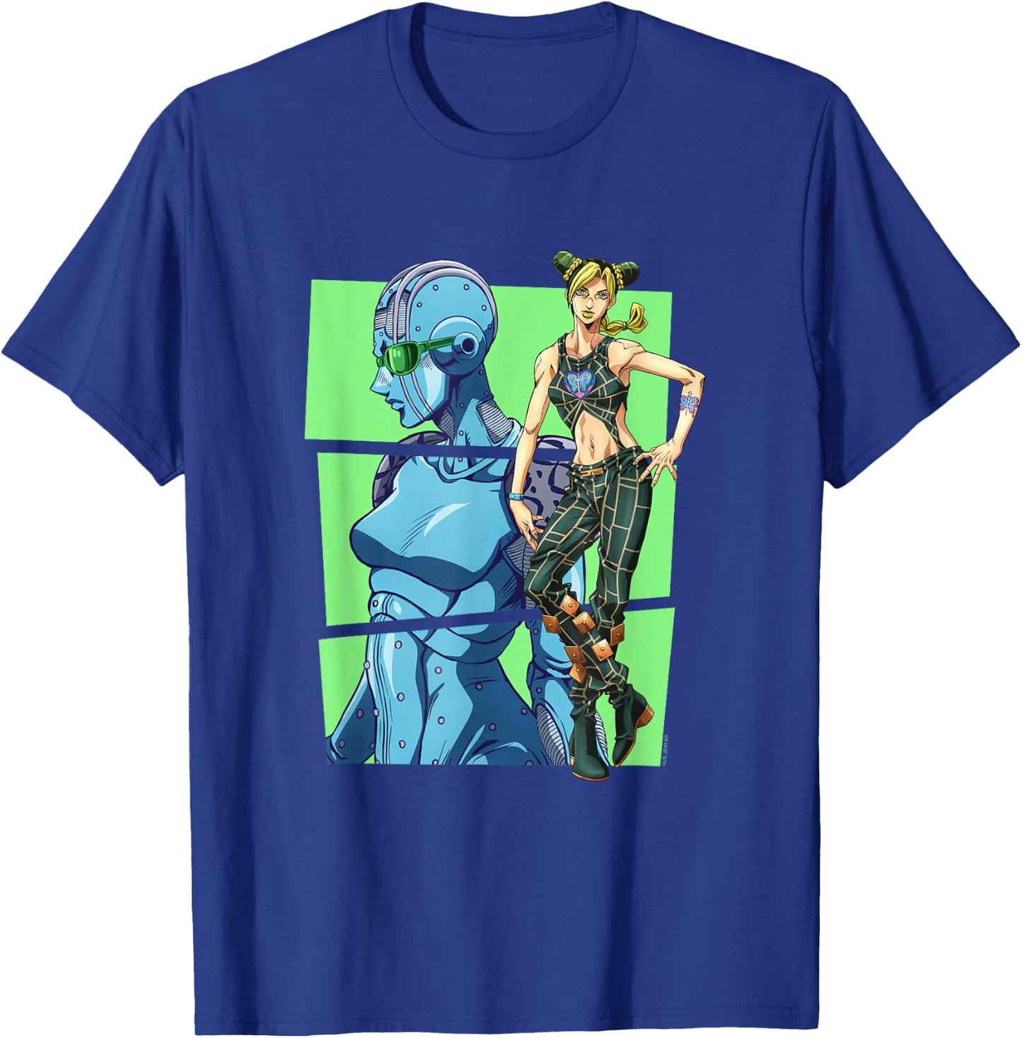 JoJo's Bizarre Adventure Part 6 Jolyne & Stone Ocean Blocks T-Shirt - T-Shirt | Royal