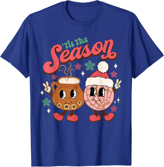 Christmas Tis The Season Mexican Concha Pan Dulce Christmas T-Shirt - T-Shirt | Royal