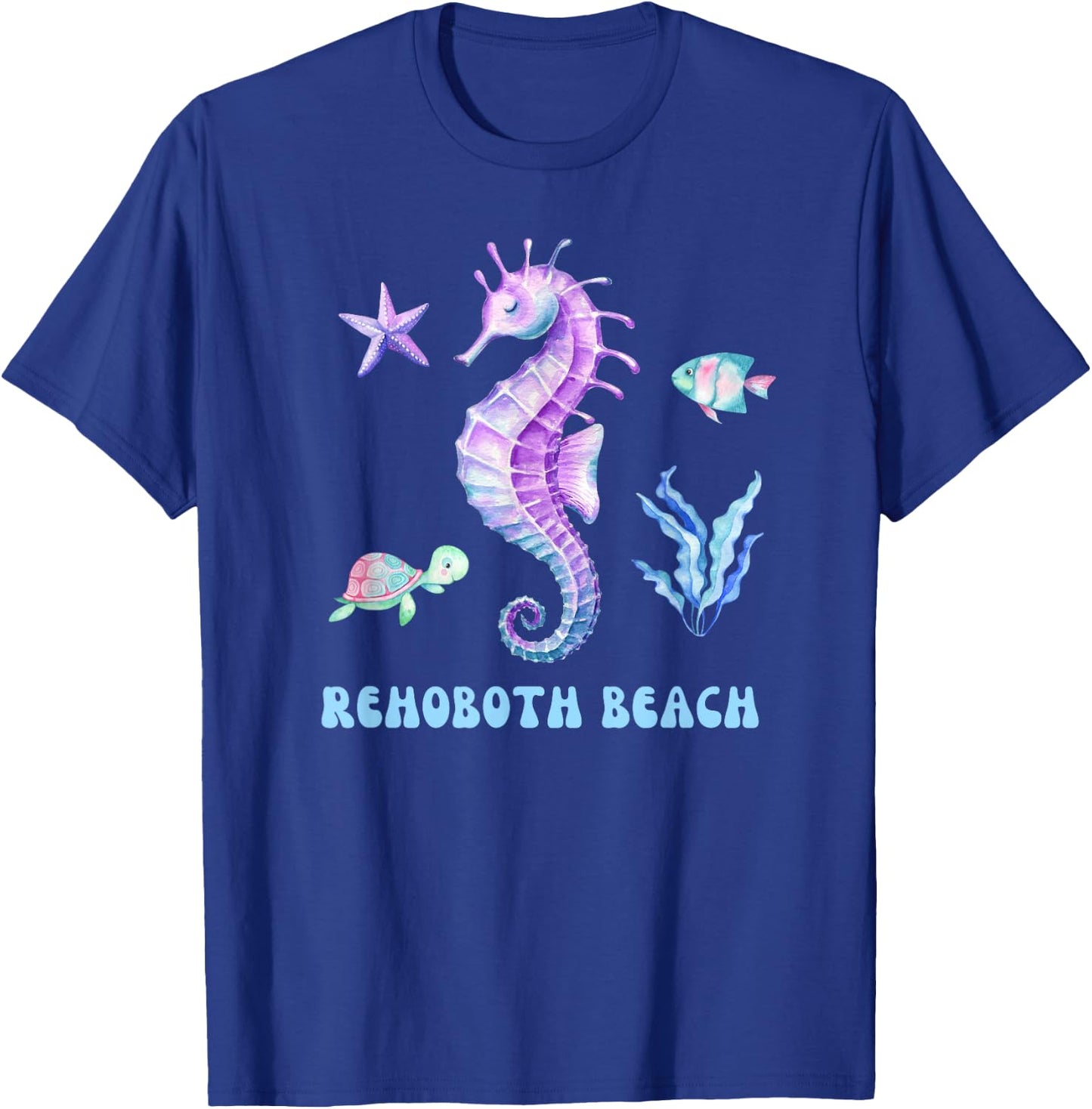 Rehoboth Beach Delaware Vacation Cute Purple Women Girls T-Shirt - T-Shirt | Royal