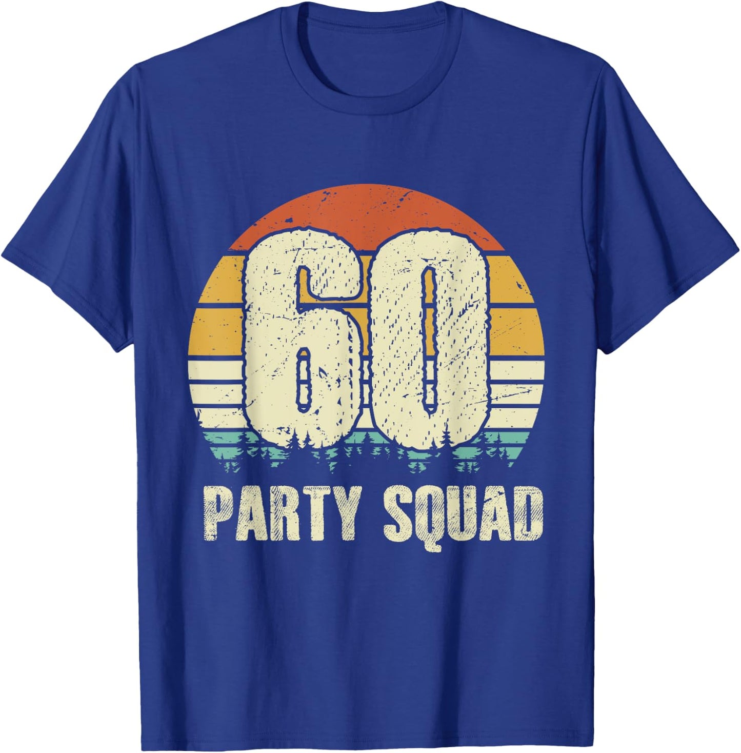 60 Years Legend 60th Birthday Party Crew Squad Group His/Her T-Shirt - T-Shirt | Royal