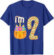 Kids Kids Im 2 Years Old Unicorn Pumpkin Halloween 2nd Birthday T-Shirt - T-Shirt | Royal
