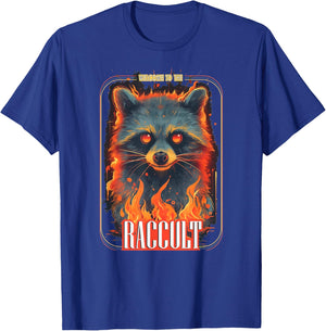 Welcome To The Raccult Funny Raccoon Cult Team Trash Occult T-Shirt - T-Shirt | Royal