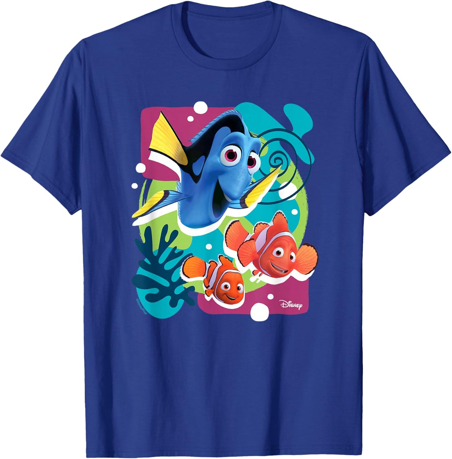 Finding Nemo - Dory Marlin Nemo Group T-Shirt - T-Shirt | Royal