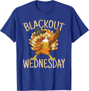 Blackout Wednesday Thanksgiving Party Turkey T-Shirt - T-Shirt | Royal