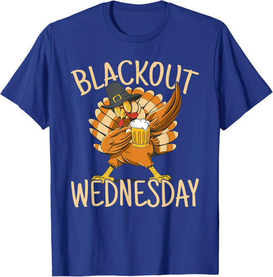 Blackout Wednesday Thanksgiving Party Turkey T-Shirt - T-Shirt | Royal