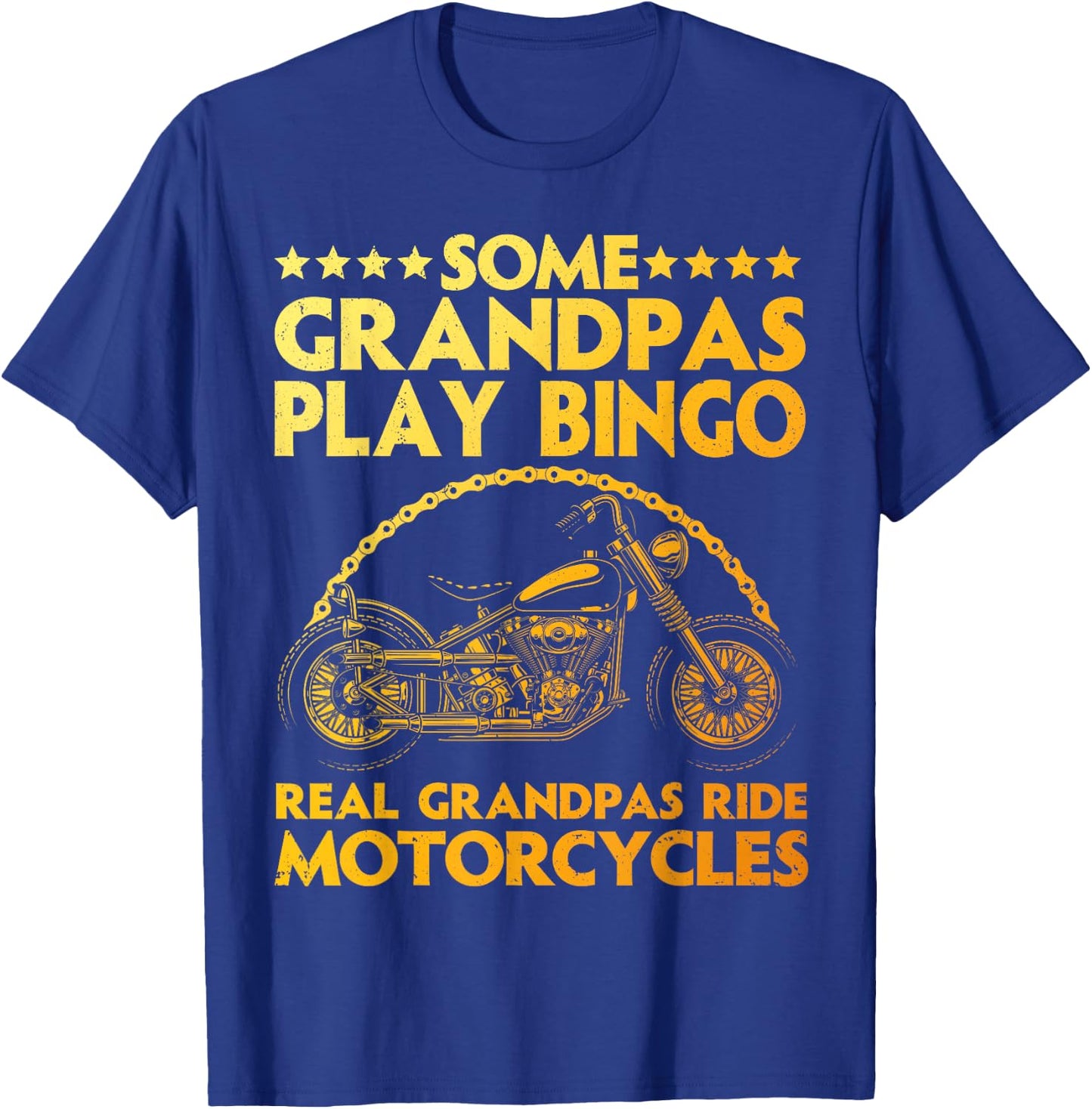 Funny Motorcycle For Grandpa Dad Motorcycle Lovers Riders T-Shirt - T-Shirt | Royal