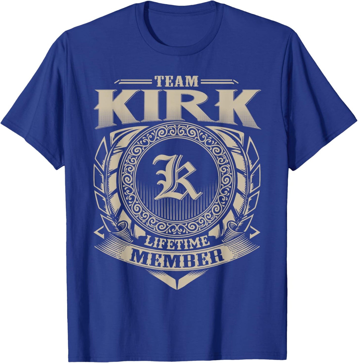 Team KIRK Lifetime Member Surname KIRK Family Name Vintage T-Shirt - T-Shirt | Royal