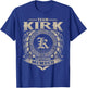 Team KIRK Lifetime Member Surname KIRK Family Name Vintage T-Shirt - T-Shirt | Royal