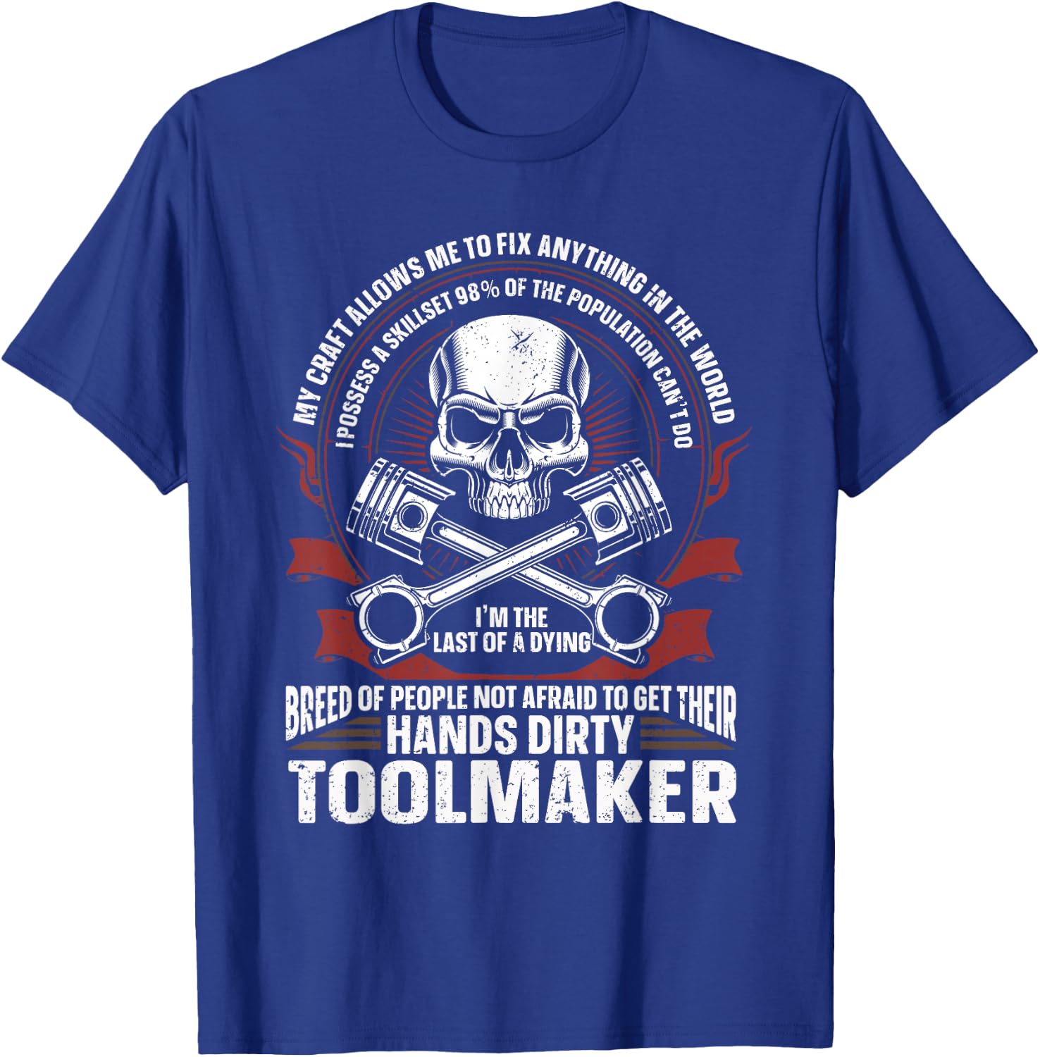 Machining Machinist Toolmaker T-Shirt - T-Shirt | Royal