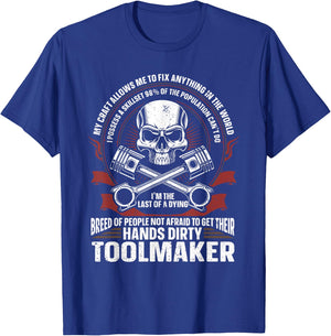 Machining Machinist Toolmaker T-Shirt - T-Shirt | Royal