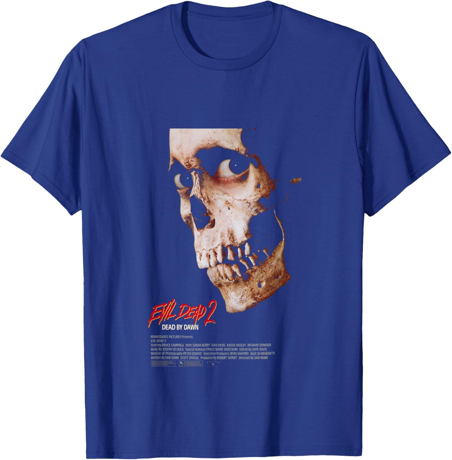 Evil Dead 2 Dead by Dawn Theatrical Poster T-Shirt - T-Shirt | Royal