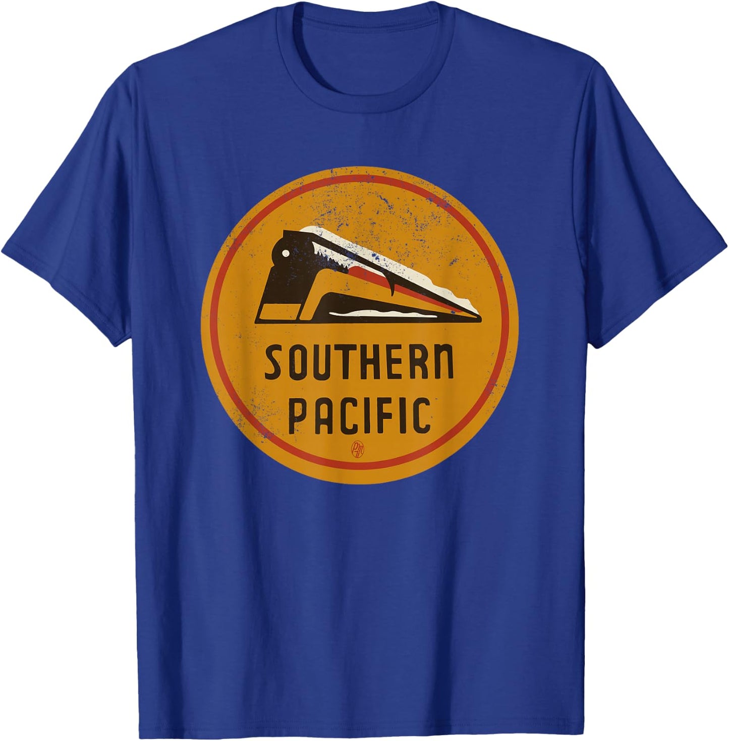 Retro Vintage Southern Pacific Railroad T-Shirt - T-Shirt | Royal
