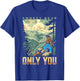 Smokey Bear Only You Vintage WPA Style Mountains Art Scene T-Shirt - T-Shirt | Royal