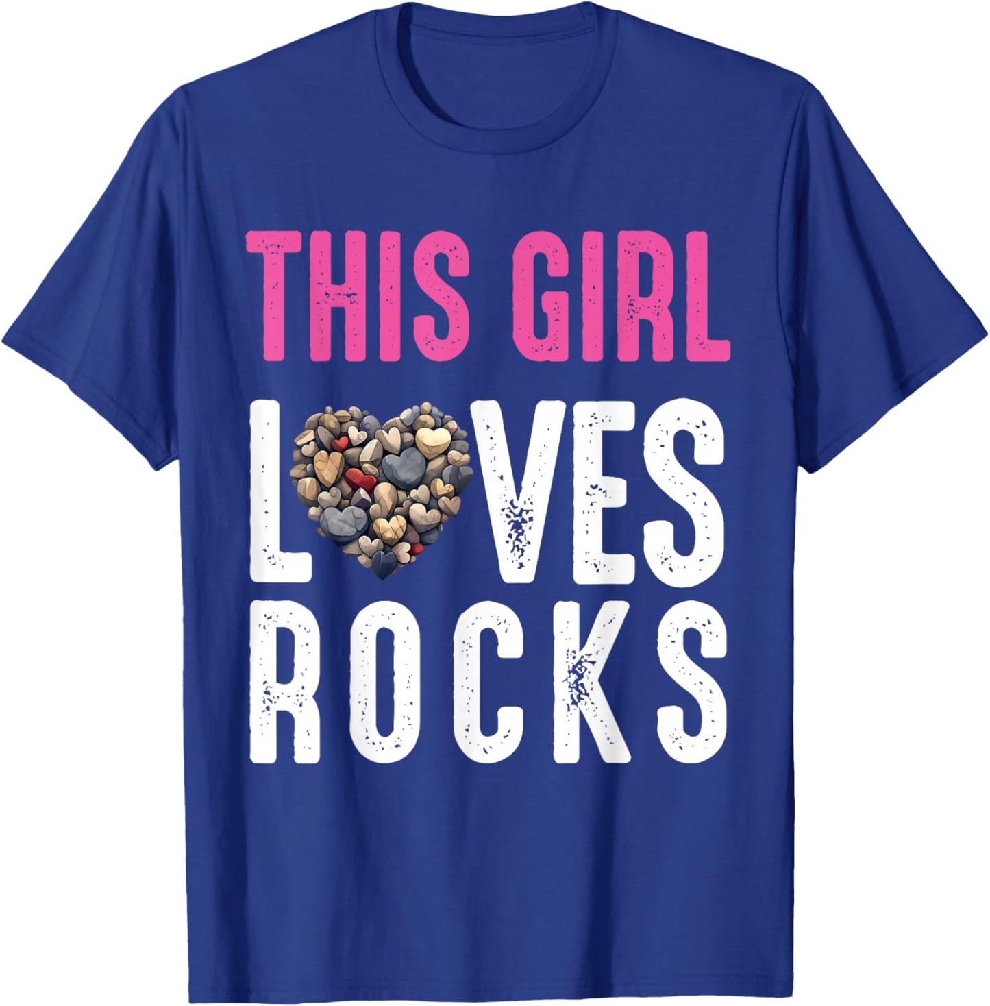 Rock Collector Hunting Women Girl Stones Geology Rockhound T-Shirt - T-Shirt | Royal