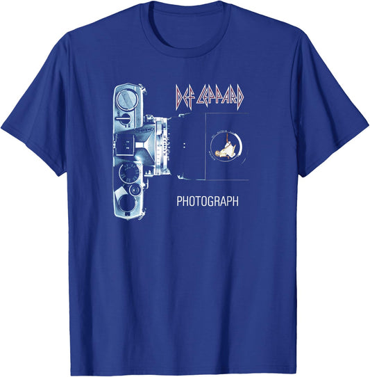 Def Leppard Official Photograph - -Adults, Black, Small, Short Sleeve T-Shirt - T-Shirt | Royal