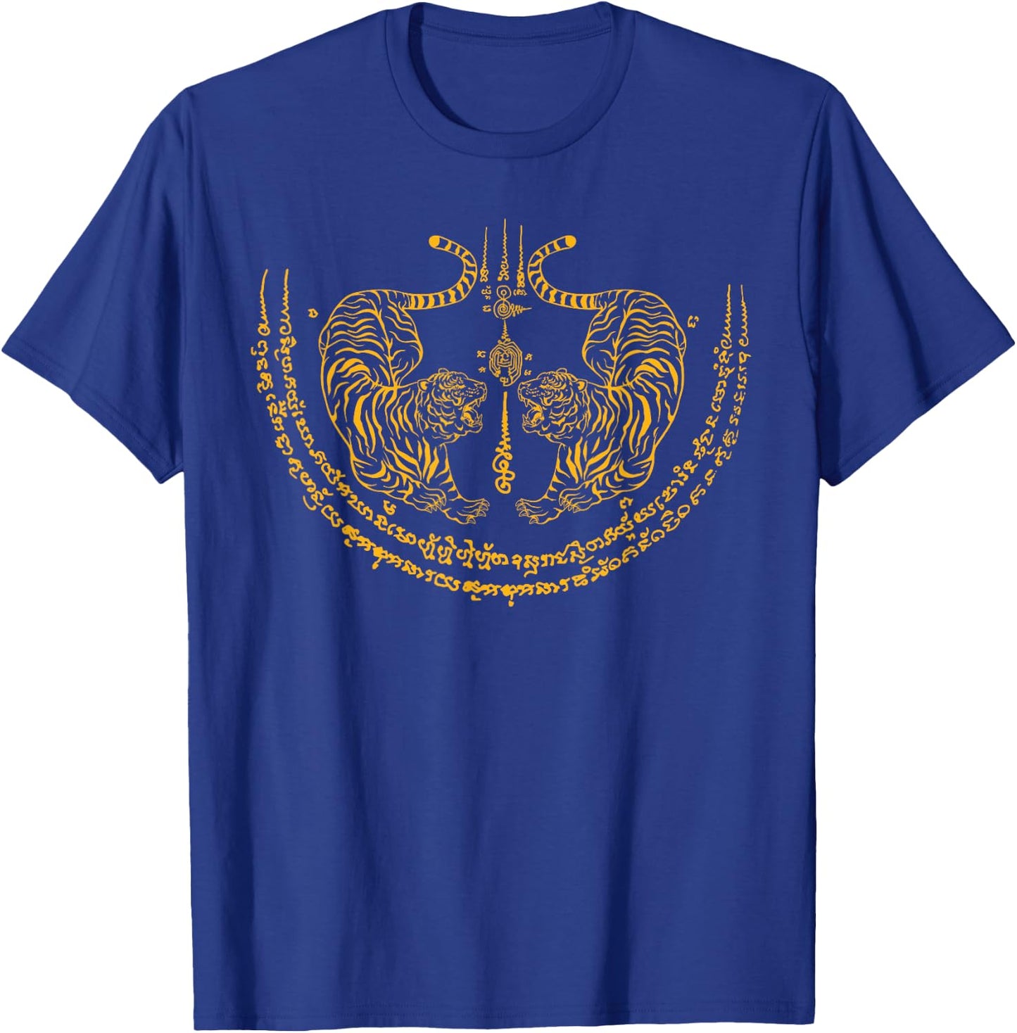 Thailand Kickboxer Muay Thai Thai Boxer Twin Tiger Sak Yant T-Shirt - T-Shirt | Royal