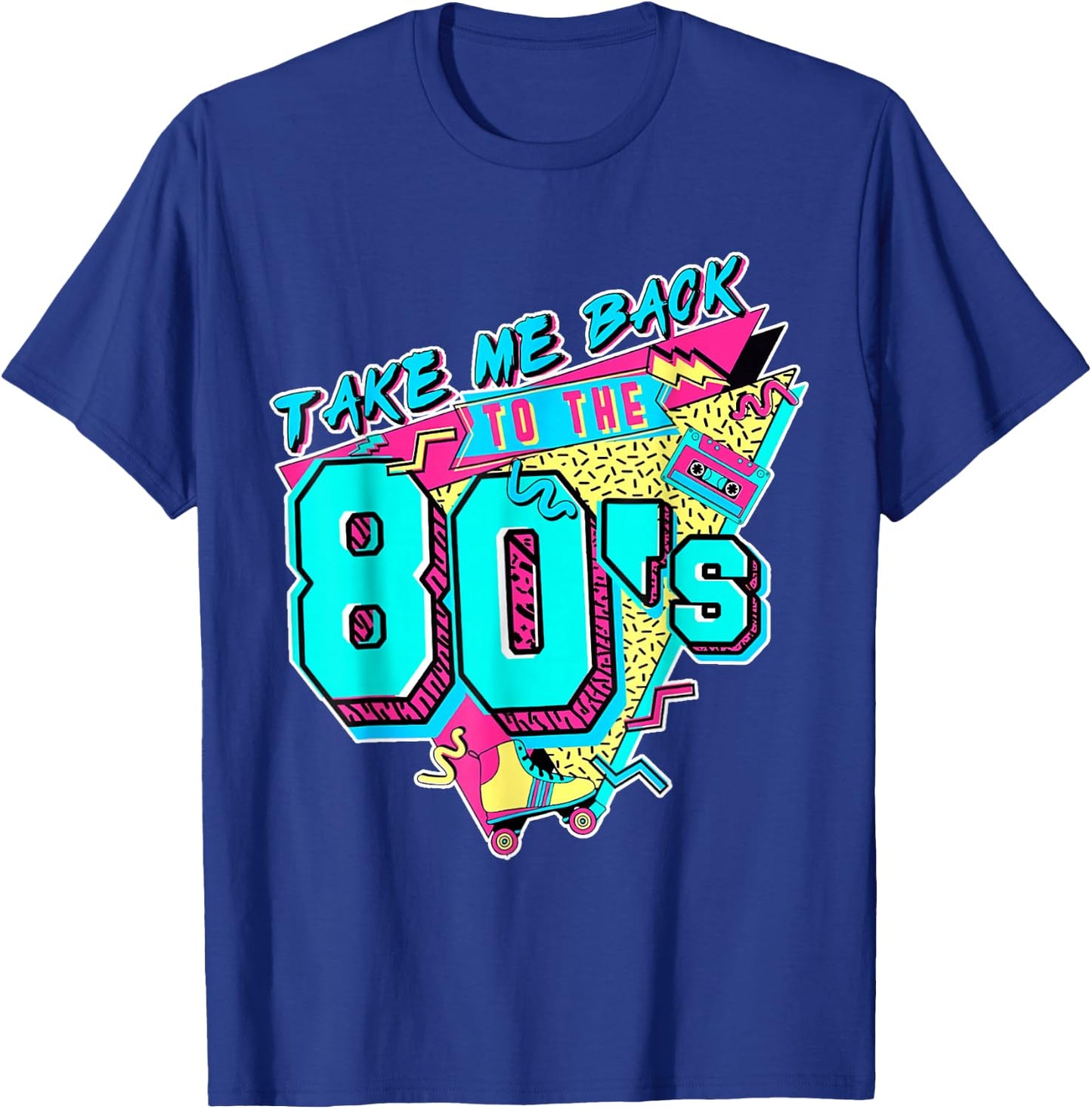 Take Me Back to The 80s Retro Revival Vintage 80's T-Shirt - T-Shirt | Royal