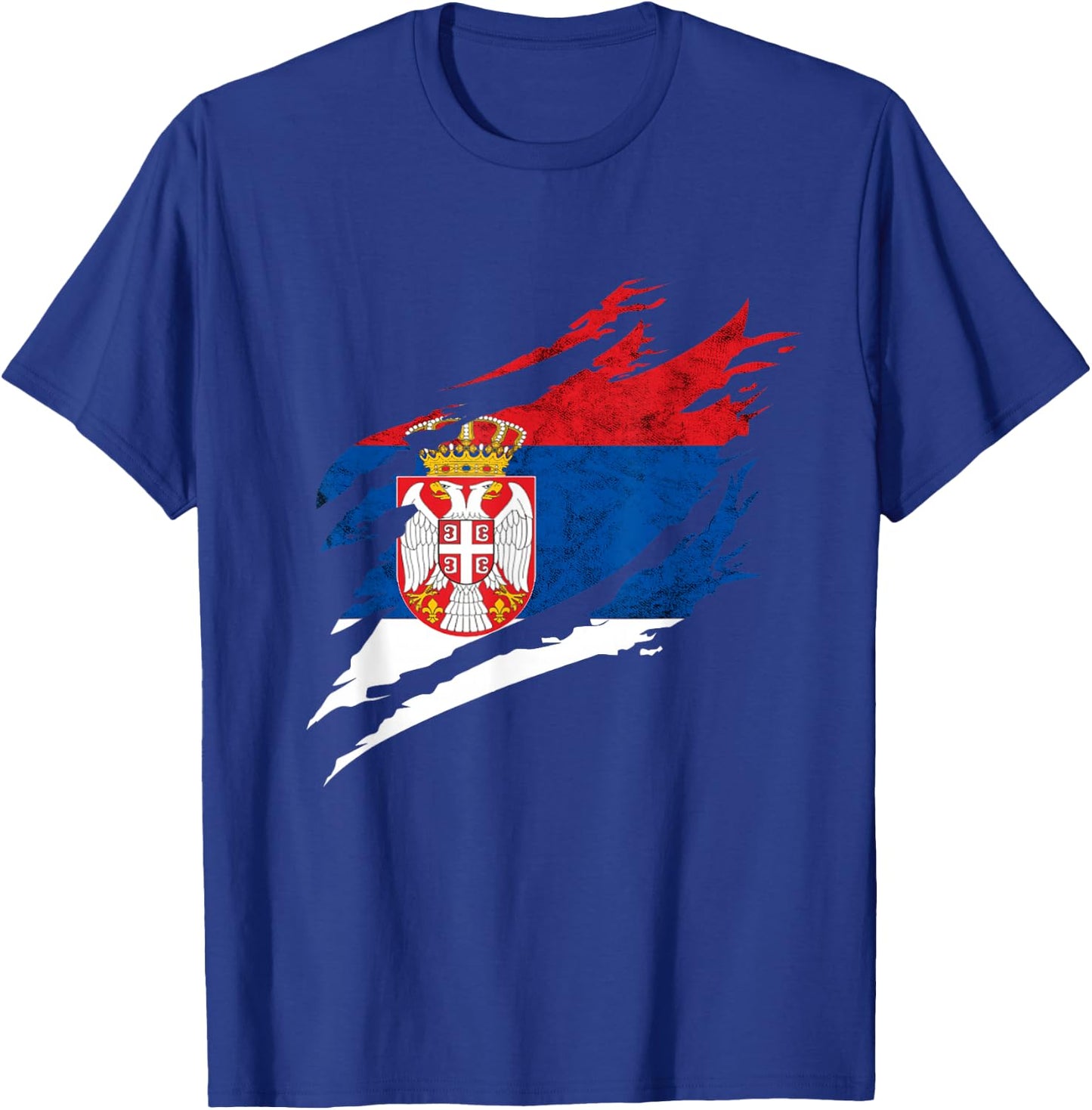 Serbia Vintage Serbian Flag Serbian Pride Serbian Roots T-Shirt - T-Shirt | Royal