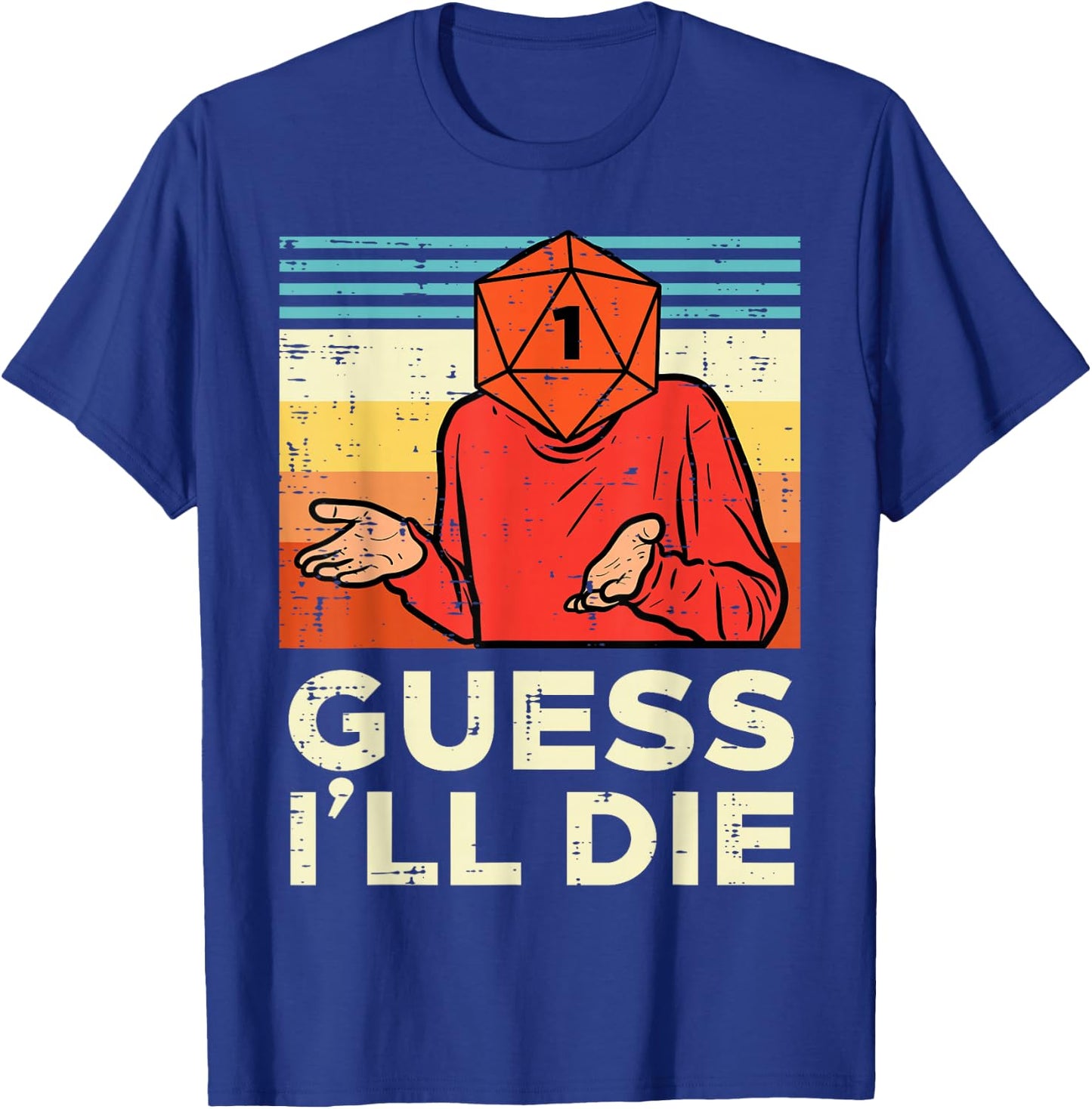 Rpg Gamer 1 Guess Ill Die Retro Men Boys Kids Youth T-Shirt - T-Shirt | Royal
