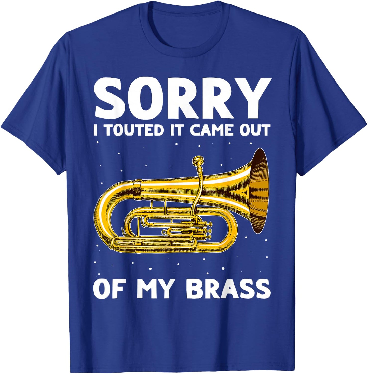 French Horn Double Tonguing Mellophone Player T-Shirt - T-Shirt | Royal
