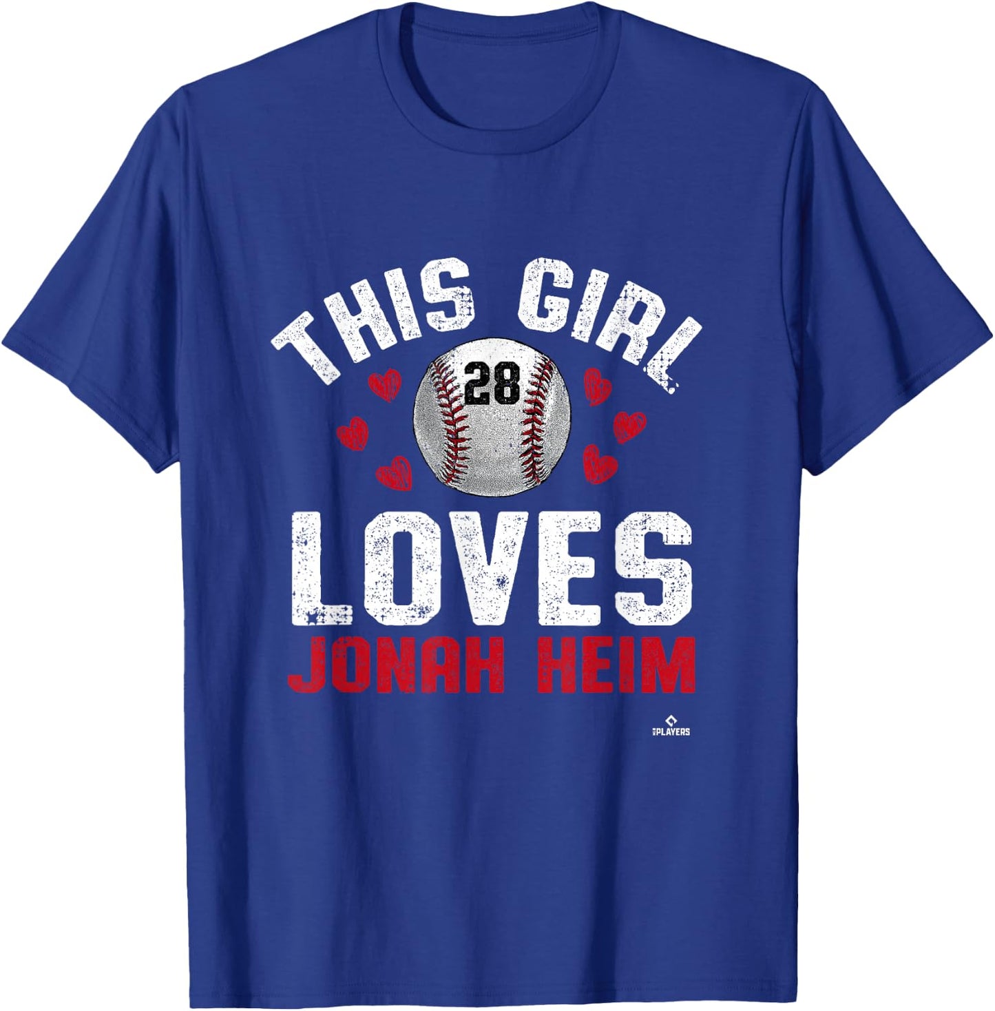 This Girl Loves Jonah Home Jonah Home Texas MLBPA T-Shirt - T-Shirt | Royal