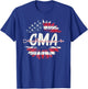All American CMA Life American Flag Sunflower 4th Of July T-Shirt - T-Shirt | Royal