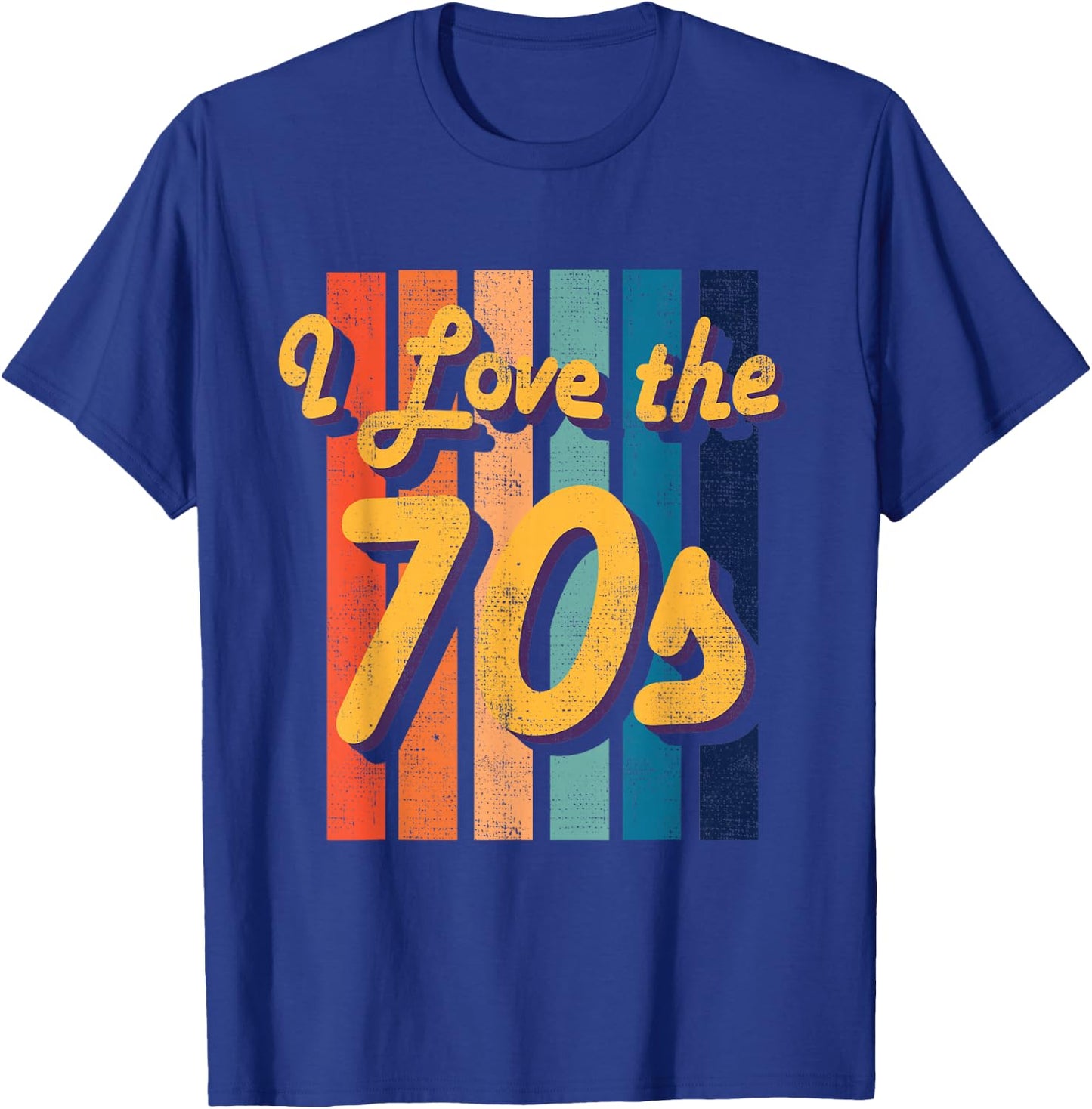 I love the 70s 1970s Retro Vintage hippie T-Shirt - T-Shirt | Royal