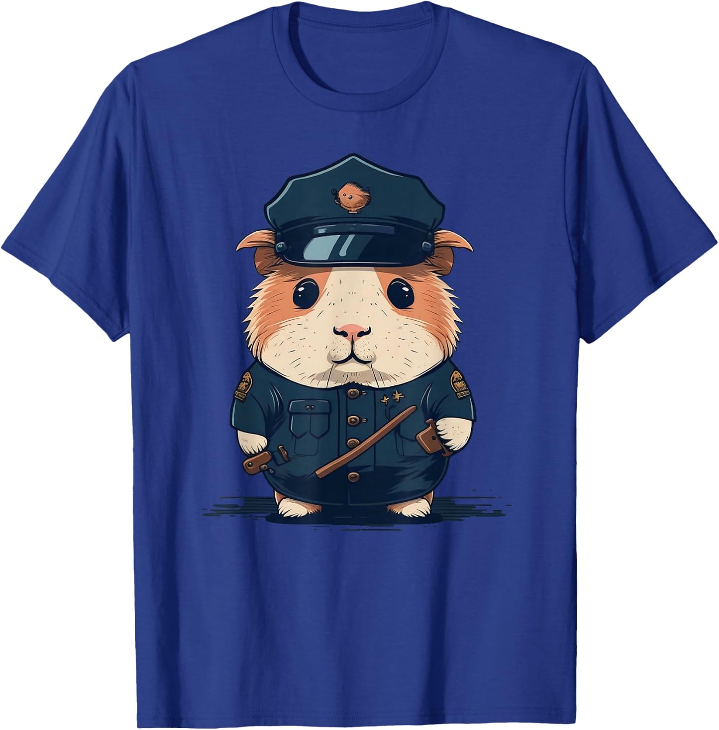Police Officer Guinea Pig Cop on Police Guinea Pig T-Shirt - T-Shirt | Royal