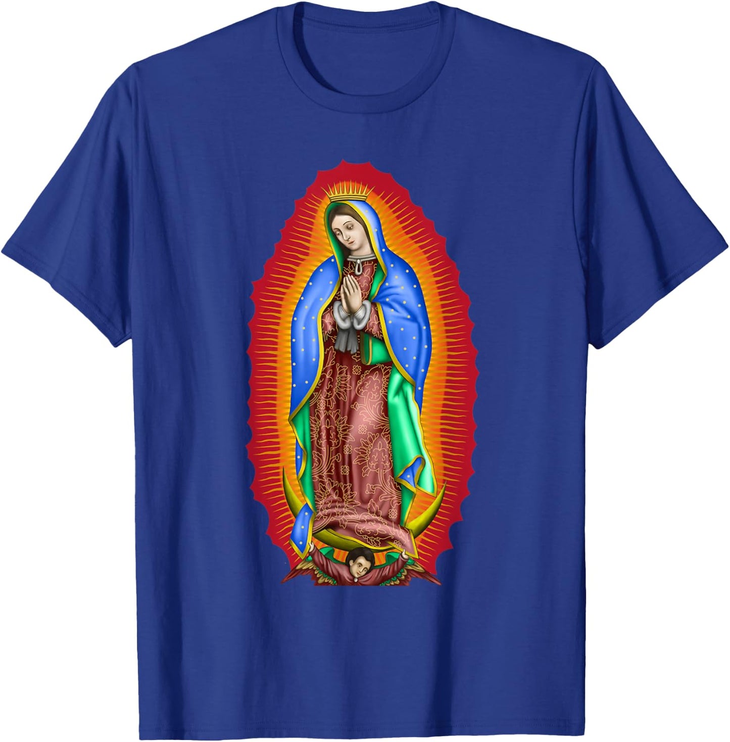 Virgen de Guadalupe Our Lady of Guadalupe Catholic Mary T-Shirt - T-Shirt | Royal