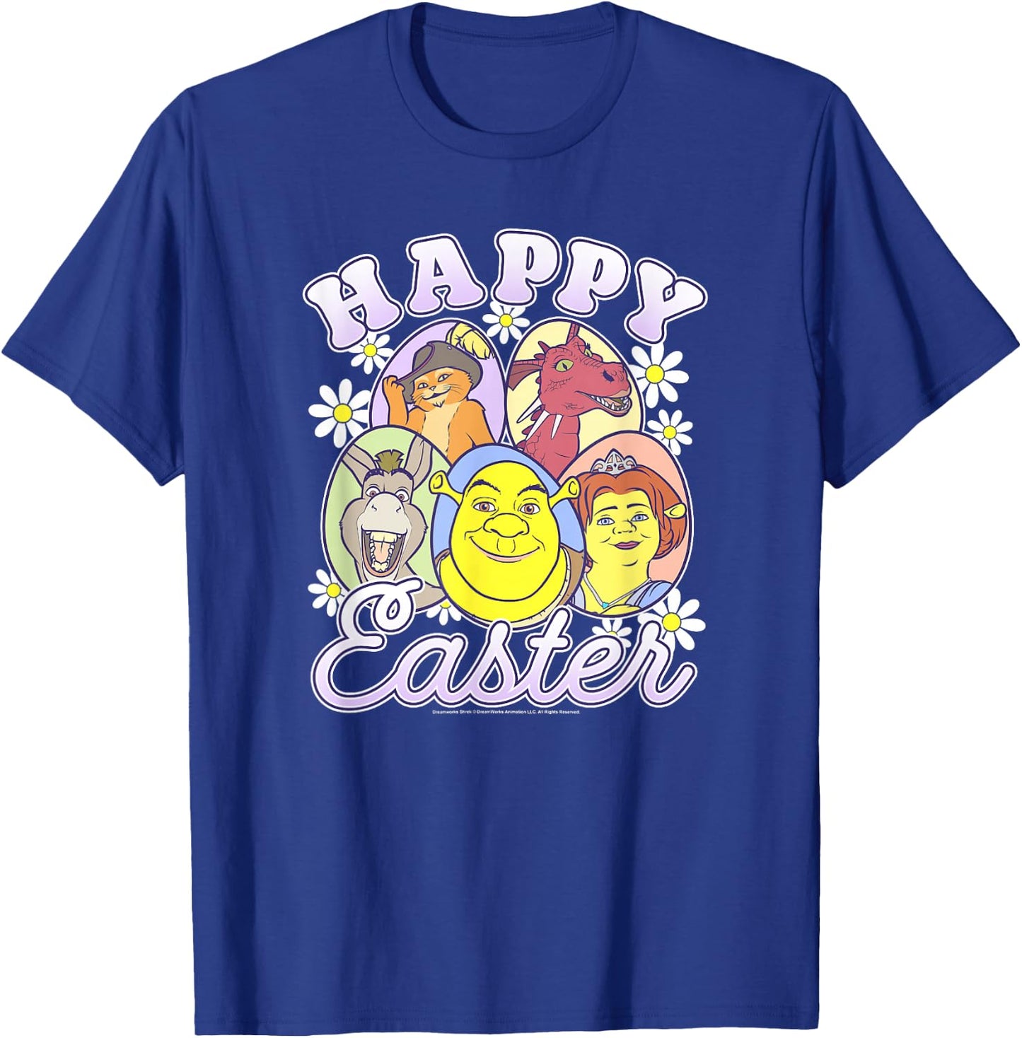 Shrek Happy Easter Group Egg Portraits T-Shirt - T-Shirt | Royal