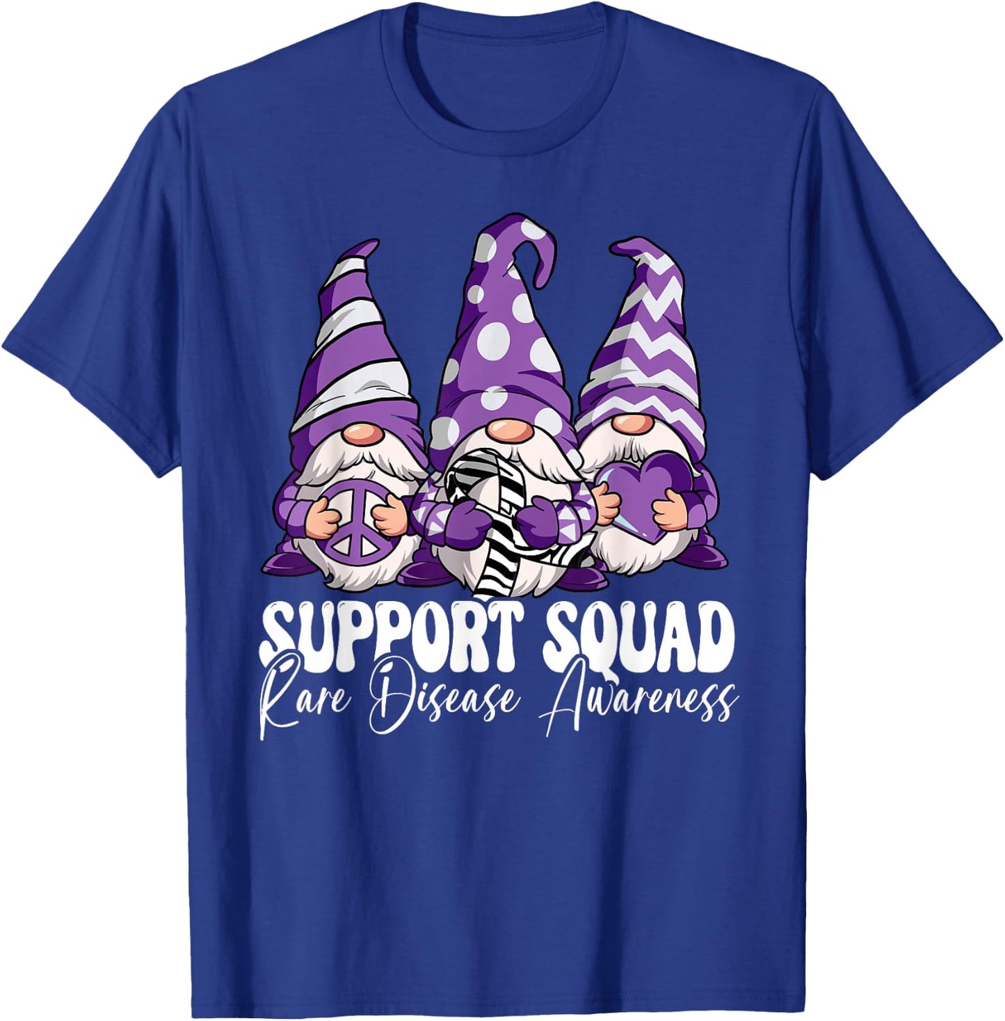 Support Squad Rare Disease Awareness T-Shirt - T-Shirt | Royal