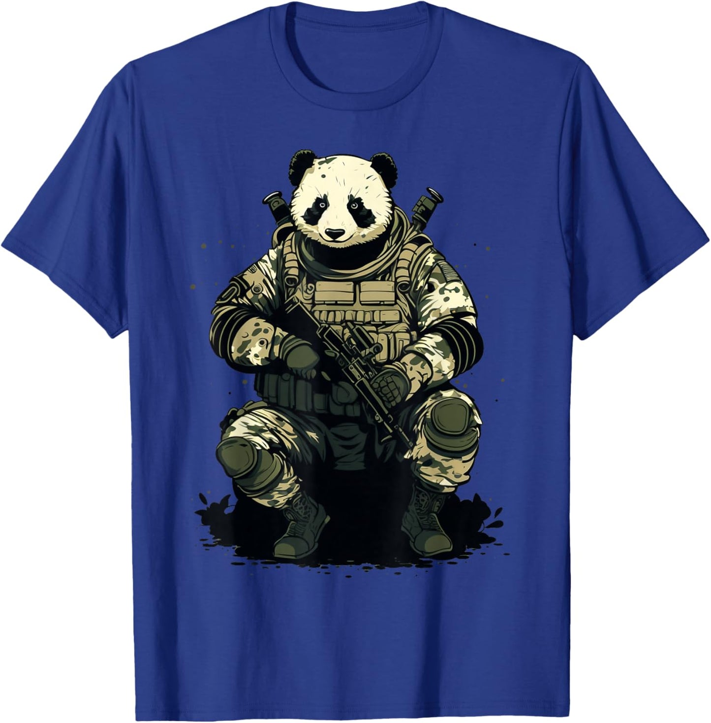 Soldier Panda Army Military Panda T-Shirt - T-Shirt | Royal